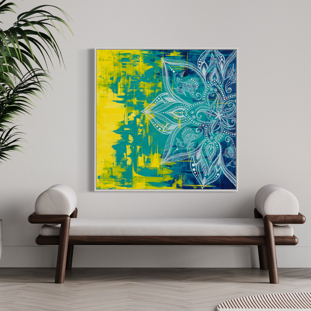 Bring home the essence of zen with premium mandala canvas prints, whether it's your home, office, spa, yoga studio or any other creative space. Handcrafted with precision for a touch of elegance.
