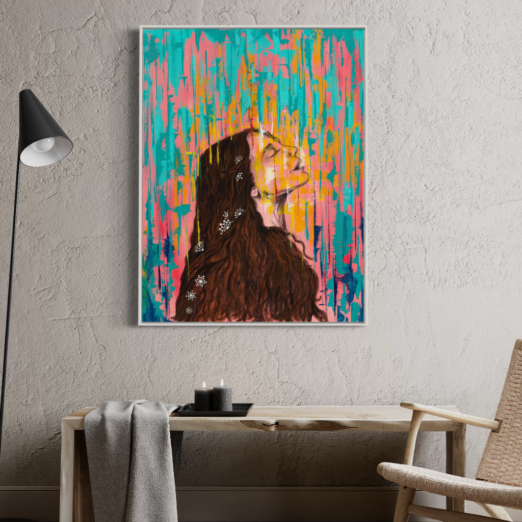 Transform your space with premium quality canvas print of hand painted artwork by Maya. Choose from framed or non-framed options for a touch of elegance. Elevate your decor with our exquisite collection.
